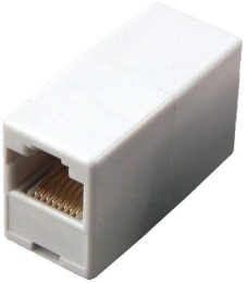 Адаптер Rexant (03-0101) проходной RJ45 кат.5E UTP бел.
