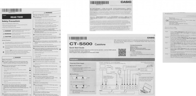 Синтезатор Casio CT-S500 61клав. черный