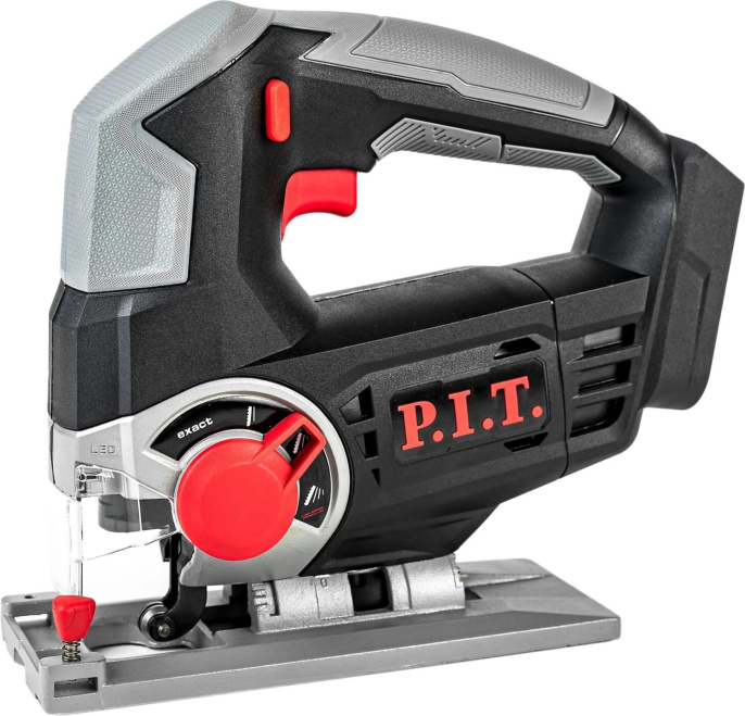 Электролобзик P.I.T. PST20H-80A аккумуляторный, 20В, пропил 80 мм, 0-2400об/мин, быстрый зажим, маятник
