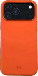 Чехол для смартфона Magssory CSL045or для iPhone 17 Pro Max Оранжевый силикон, с магнитами, совместимый с MagSafe