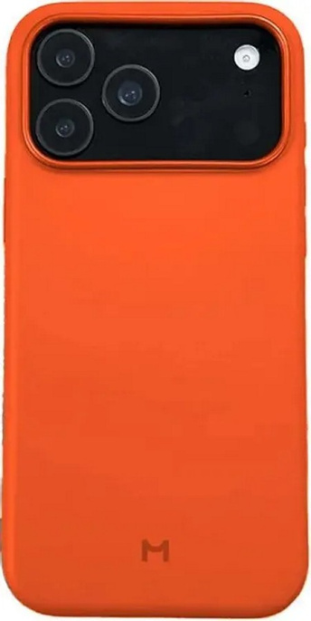 Чехол для смартфона Magssory CSL045or для iPhone 17 Pro Max Оранжевый силикон, с магнитами, совместимый с MagSafe