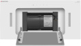 Вытяжка встраиваемая Meferi Inbox glass comfort 60wh белый управление: сенсорное 1 мотор (INBOX60WH GLASS COMFORT)