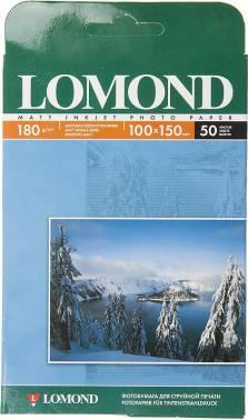 Фотобумага Lomond для струйной печати, 50л, 180г/м2, белый, покрытие матовое [0102063]