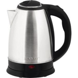 Чайник электрический Scarlett SC-EK21S26 2л. 1800Вт серебристый корпус: металл/пластик EK21S26