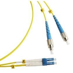 Кабельная сборка Hyperline FC-D2-9-FC/UR-LC/UR-H-5M-LSZH-YL Патч-корд волоконно-оптический шнур SM 9/125 OS2 , FC/UPC-LC/UPC, 2.0 мм, duplex, LSZH, 5м