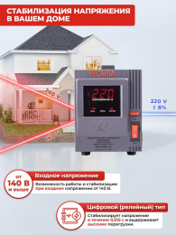 Стабилизатор напряжения Ресанта АСН-500/1-Ц однофазный серый 63/6/1