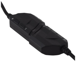 Гарнитура игровая Acer AHW120,  для компьютера, мониторные,  проводные, черный [zl.hdscc.01c]