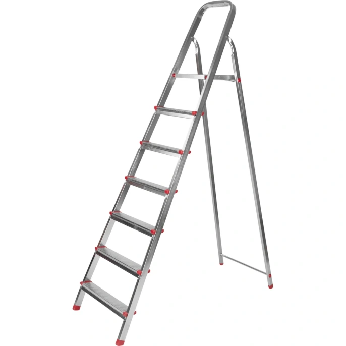 Стальная стремянка REXANT 7 ступенек, усиленный профиль 12-5057