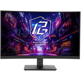 Монитор 27" ASRock Phantom Gaming PG27QRT1B Black VA, 2560x1440, 2xHDMI+DP, 1 ms, 178°/178°, 300 cd/m, 180Hz, HDR400