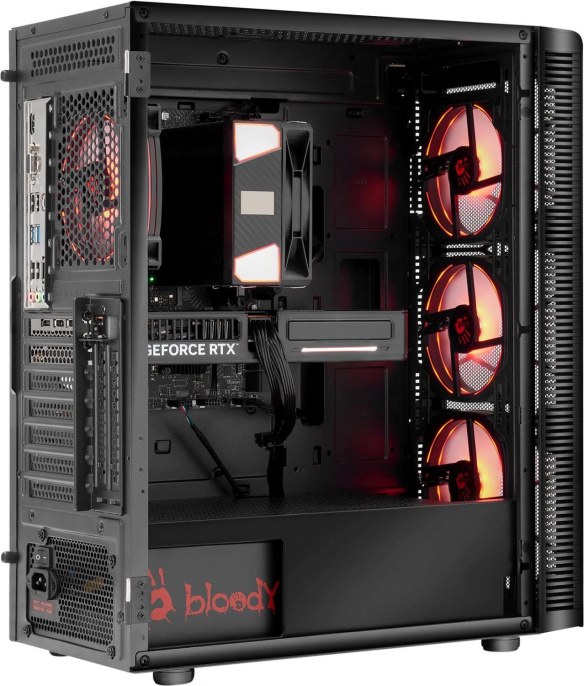 Компьютер BLOODY BD-PC CB76T2 Tower Intel Core i5 14400F, DDR5 32ГБ, 1ТБ SSD , NVIDIA GeForce RTX 5060 - 8 ГБ, Windows 11 Home, черный [2141962]