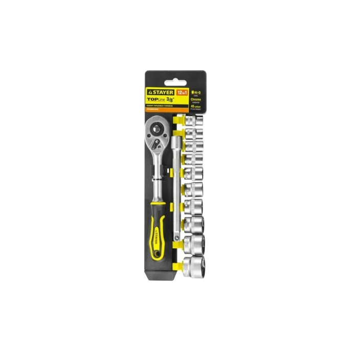 Набор STAYER STANDARD 3/8", 12 предметов 27752-H12