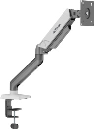 Кронштейн для мониторов ЖК Digma D-MM101, до 32", до 9кг, крепление к столешнице, поворот и наклон, серый