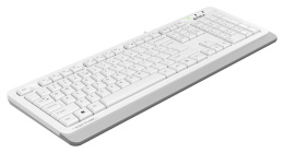 Клавиатура A4TECH Fstyler FKS10, USB, мембранная, белый/серый [fks10 white]