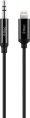 Кабель TTEC 3.5mm Aux - Lightning Sterio Premium Aux Cable. Длина: 1м. Цвет: черный