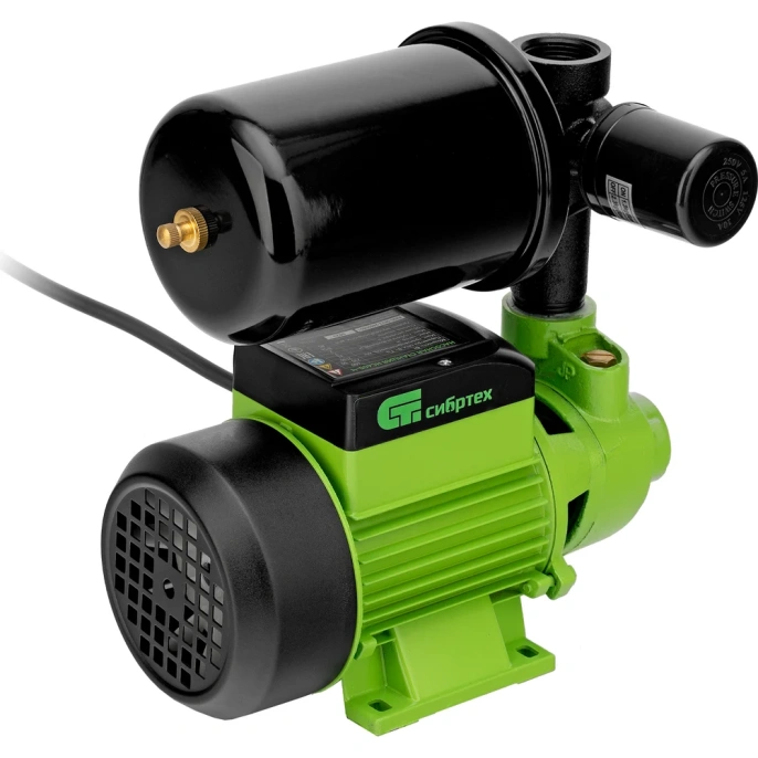 Насосная станция СИБРТЕХ нс400-ч, 400 Вт, напор 32 м, 2100 л/ч, ресивер 2 л 97246