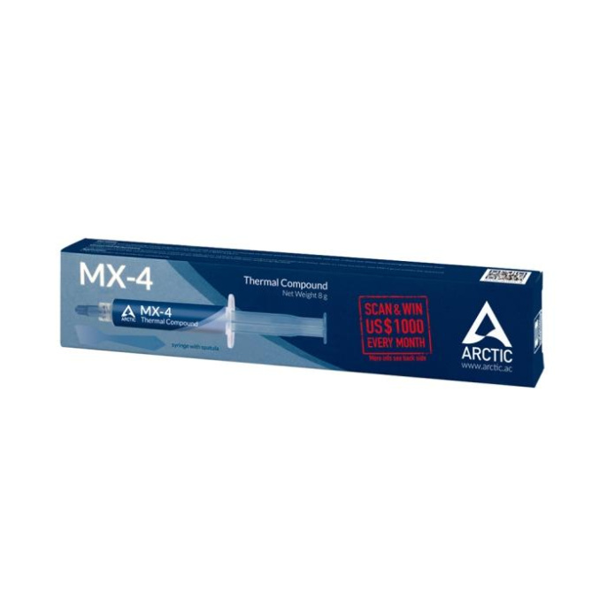 Термопаста Arctic Cooling MX-4 ACTCP00059A 8гр + шпатель для нанесения.