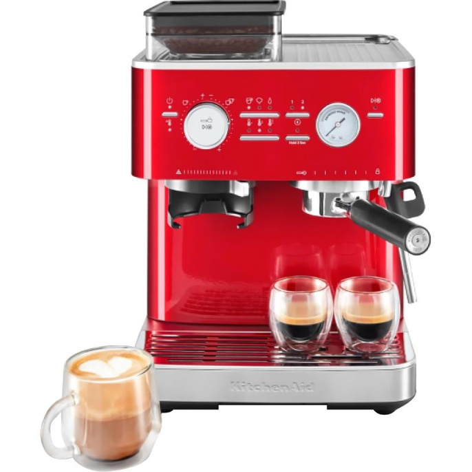 Полуавтоматическая кофемашина KitchenAid, цвет карамельное яблоко