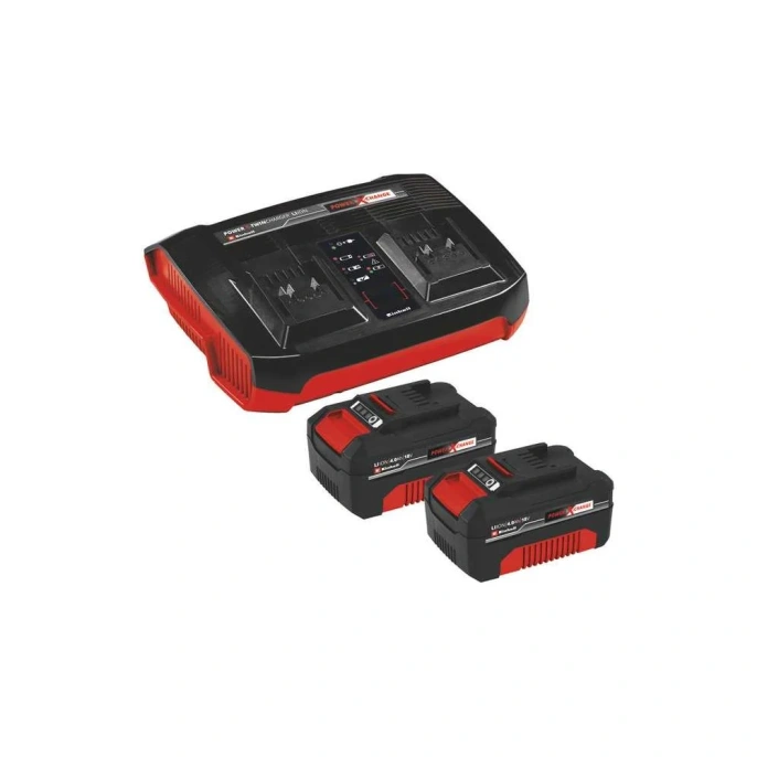 Устройство зарядное с аккумулятором Einhell PXC 2x4,0 Aч + двойное ЗУ Twincharger 3A 4512112