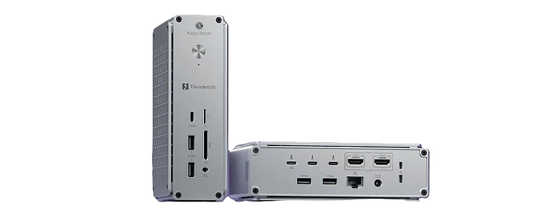 Keychron выпустила свою первую 14-портовую док-станцию с Thunderbolt 5