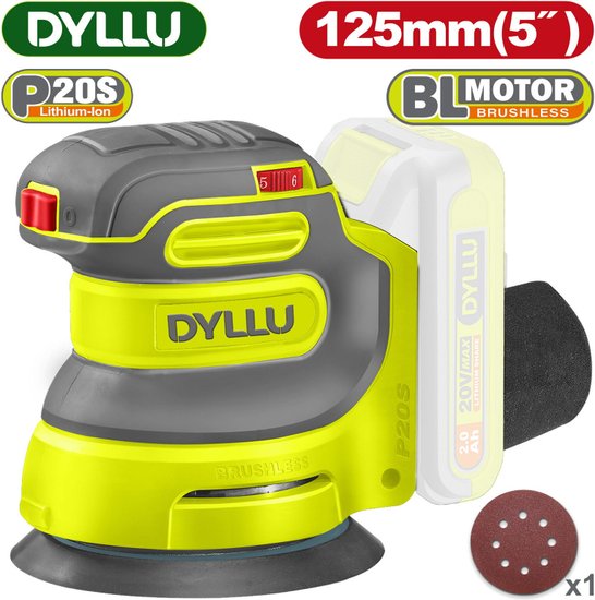 Эксцентриковая шлифмашина аккумуляторная DYLLU DTRAP5030