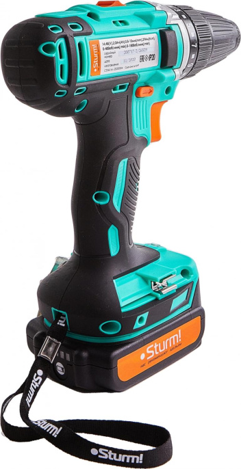 Шуруповерт STURM! CD3614, 2Ач,  с двумя аккумуляторами