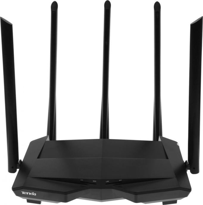 Wi-Fi роутер TENDA AC11,  Wi-Fi 5,  AC1200,  2.4/5ГГц, 3 LAN,  черный