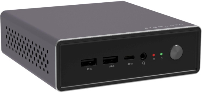 Неттоп Digma Pro Minimax U1 i5 1235U 1.3 16Gb SSD512Gb Iris Xe Windows 11 Pro GbitEth WiFi BT 60W темно-серый/черный DPP5-ADXW05