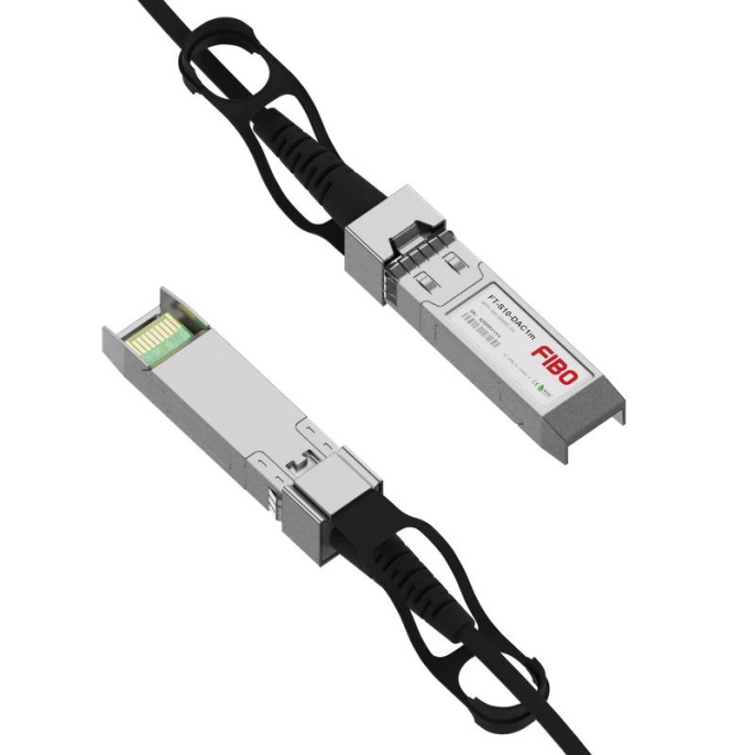 КабельFIBO FT-S10-DAC1m SFP+ DAC модуль 10G, медный кабель 30AWG, 1 метр FT-S10-DAC1m 30AWG