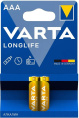 Батарейка Varta LONGLIFE LR03 AAA BL2 Alkaline 1.5V 4103 4103101412