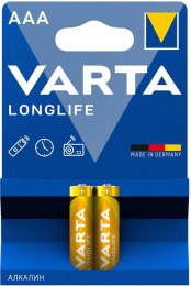 Батарейка Varta LONGLIFE LR03 AAA BL2 Alkaline 1.5V 4103 4103101412