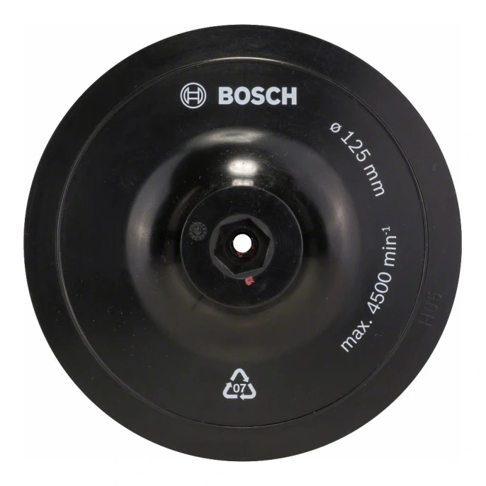Насадка под круги на липучке 125 мм; 8 мм Bosch 1609200154