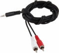 Кабель-переходник аудио Jack 3.5 m /2хRCA m 1.8м. черный ESPADA