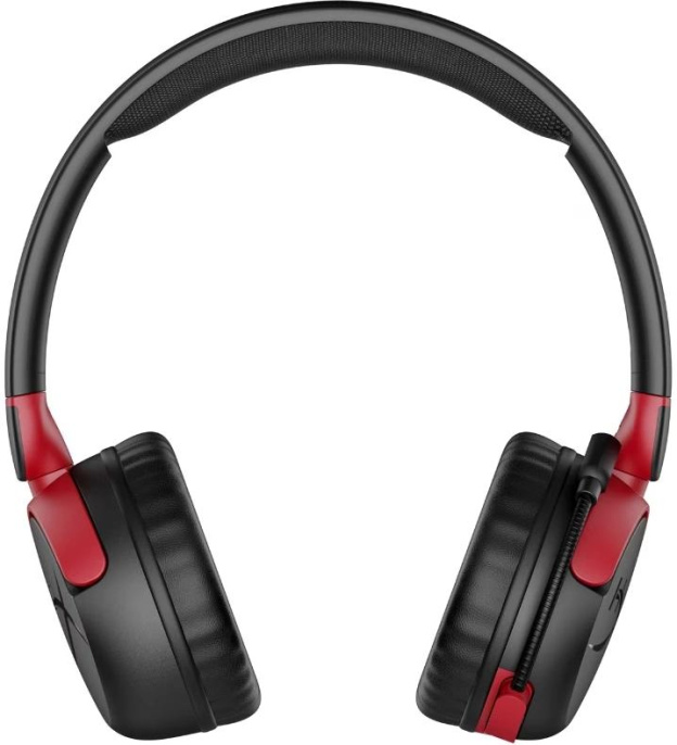 Гарнитура игровая HYPERX Cloud Mini, для компьютера, накладные, Bluetooth/3,5 мм, черный / красный [7g8f1aa]