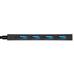 USB-Хаб (концентратор) 4-в-1 ExeGate DUB-4CP/3 (кабель-адаптер USB Type C --> 4xUSB3.0, Plug&Play, черный) EX296929RUS