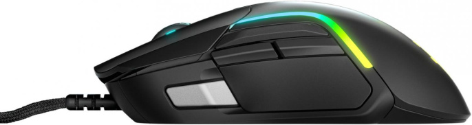 Мышь SteelSeries Rival 5, игровая, оптическая, проводная, USB, черный [62551]