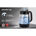 Чайник электрический Polaris PWK 1809CGL 1.8л. 2200Вт черный корпус: стекло/пластик