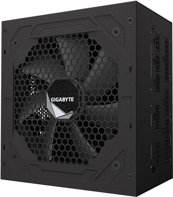 Блок питания GigaByte GP-UD850GM PG5 V2 850W 28200-U85GB-1CEUR ATX 12V V3.1, 80Plus Gold КПД 90% , 3.3V-20А, 5V-20А, 12V-70.8А, -12V-0.3А, 5Vsb-3А, 1x24pin, 2х4+4pin, 4х6+2pin, 8хSATA, 1х16pin, 3x4Pin Peripheral, 1хFloppy, OVP/OPP/SCP/UVP/OCP/OTP, 120
