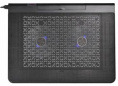 Подставка для ноутбука Buro BU-LCP170-B214, 17", 398х300х29 мм, 2хUSB, вентиляторы 2 х 140 мм, 926г, черный