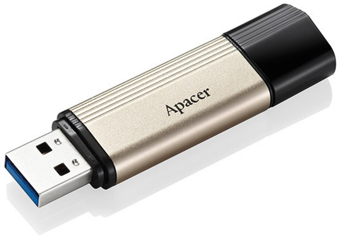 Накопитель USB Apacer AH353 64GB AP64GAH353C-1 интерфейс: USB 2.0 Type-A, USB 3.2 Gen 1 Type-A 5 Гбит/сек , с колпачком, материал корпуса: металл