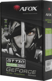 Видеокарта AFOX NVIDIA GeForce GT 730 AF730-2048D3L5 2ГБ GDDR3, Low Profile, Ret
