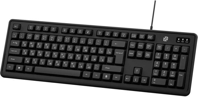 Клавиатура Oklick K175, проводная, USB, мембранная, черный