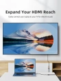 Удлинительный кабель CABLETIME CH26E (CT-HDFF4K-AG0.5) 0.5 м, черный, 4K60Hz HDMI