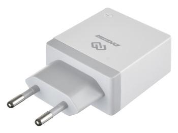 Сетевое зарядное устройство Digma DGWC-2U-3A-WG, 2xUSB-A, 15.5Вт, 3.1A, белый