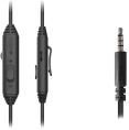 Гарнитура A4TECH Fstyler FH100i, для компьютера, накладные, проводные, черный [fh100i stone black ]