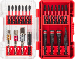 Набор бит P.I.T. ASET04-0022 22 шт, адапт. 1/2",1/4",3/8", ступенчатое сверло