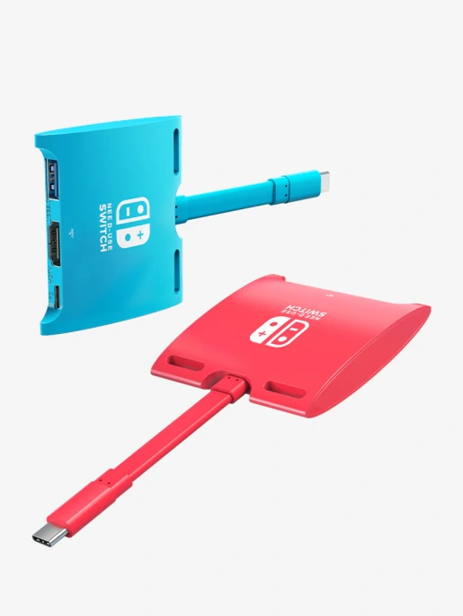 CABLETIME Док-станция Switch CB40R CT-SHUB31-PR для Nintendo Switch OLED 3 в 1 USB C HUB Red