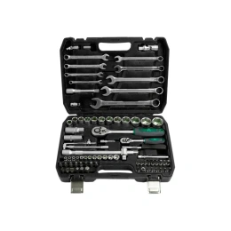 Набор инструментов, 82 предмета, 4-32мм, 1/4",1/2" 6-гр AIST PTL82 00-00023502
