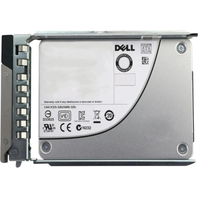 Твердотельный накопитель DELL 960GB SFF 2,5" SSD Data Center Read Intensive AG Drive U2 Gen4 NVMe U.2 Hot Plug 400-BMTJ