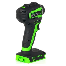 Greenworks G24IW200 Гайковерт ударный аккумуляторный, 24V, 200 Нм, бесщеточный, 3/8'', 1х4Ач,ЗУ,кор [3803607CUB]