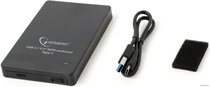 Gembird EE2-U31S-2 EXT BOX для внешнего подключения 2.5" SATA HDD USB3.1-C